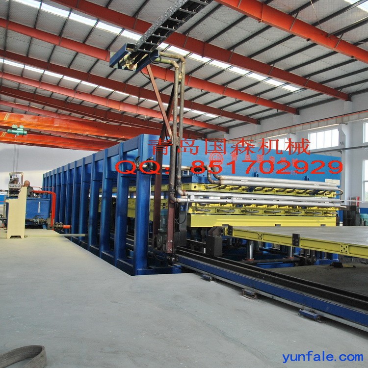 玻璃钢蜂窝板层压机生产线设备生产厂青岛国森机械