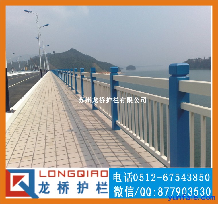 丽水桥梁河道护栏 丽水不锈钢碳钢复合管防撞栏杆 龙桥