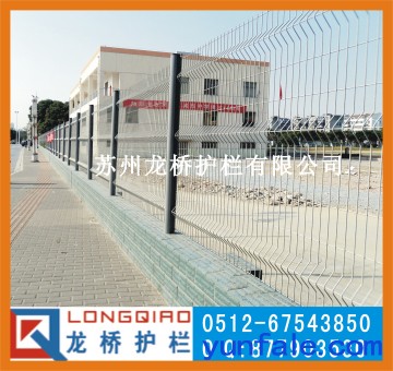 杭州桃形立柱护栏网 战斧式喷塑围墙围网 适合用于小区护栏网