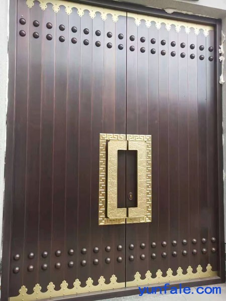 商业大楼、酒店、餐厅和商店等场所铜门河北生产厂家安装