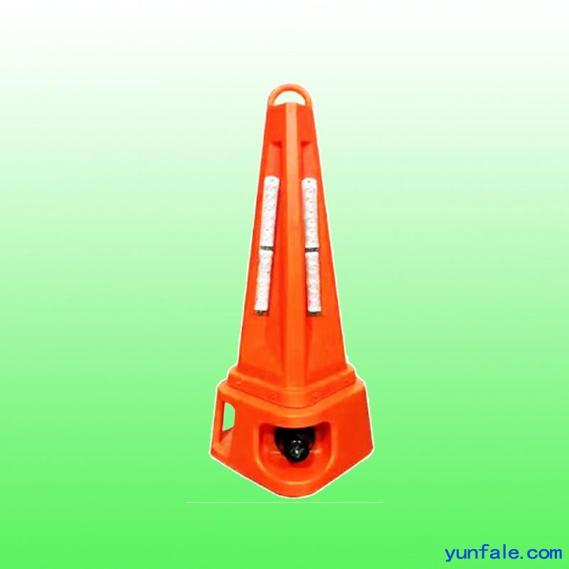施工声光警示路锥 200瓦声光路锥报警器