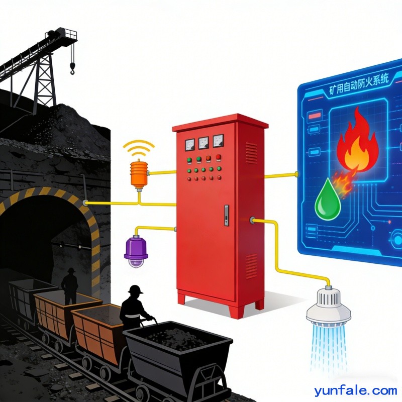 普思无线火灾灭火系统：自动处置火情，矿井安全的智能守护者
